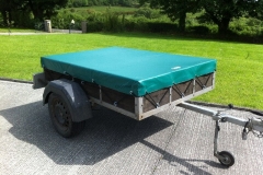 Trailer cover helps to keep items dry and protects the trailer from the elements.