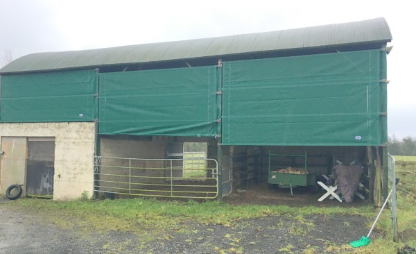 EasyFit Farm Shed Windbreakers, fitted side by side